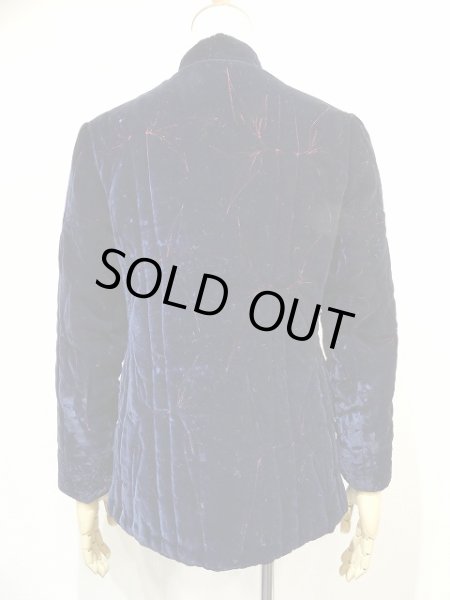 画像3: 70s Botillion ベロア キルティング 中綿 刺繍 チャイナ ジャケット  (3)