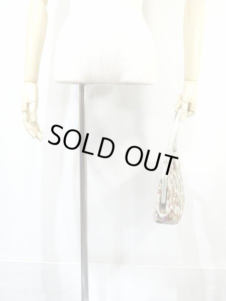 画像3: USA製 50’s ビンテージ Groskopf's ペーズリー パイル ゴブラン 柄 がま口 ハンド バッグ (3)