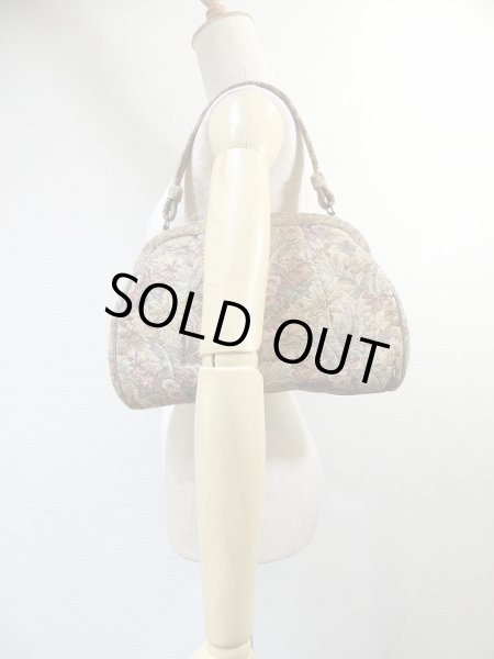 画像2: 〜 60’s ビンテージ LA FRANCE ゴブラン織り がま口 ハンド バッグ (2)