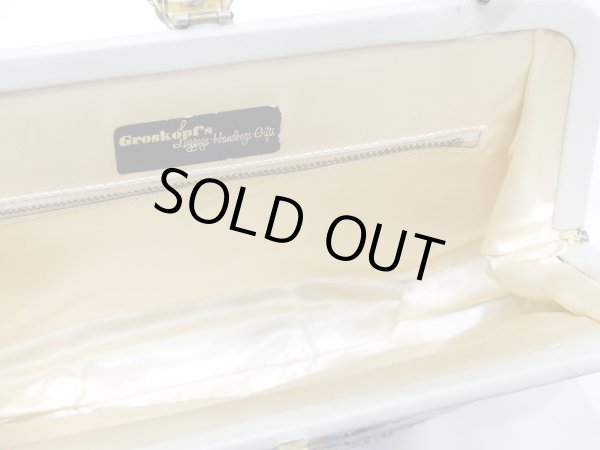 画像16: USA製 50’s ビンテージ Groskopf's ペーズリー パイル ゴブラン 柄 がま口 ハンド バッグ (16)