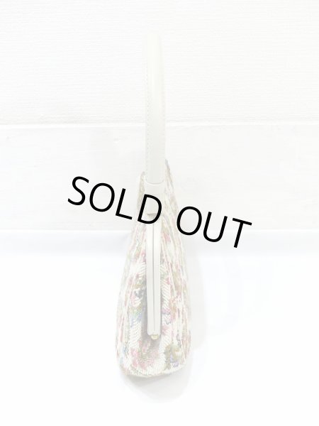 画像12: USA製 50’s ビンテージ Groskopf's ペーズリー パイル ゴブラン 柄 がま口 ハンド バッグ (12)