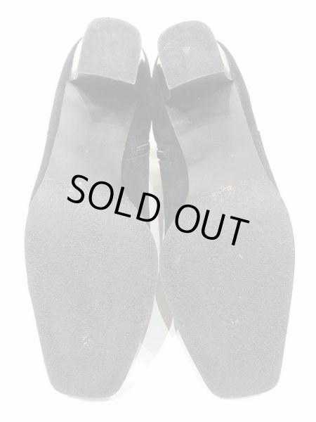 画像7: BASS くるみボタン付き スウェード ショートブーツ ブーティ (7)