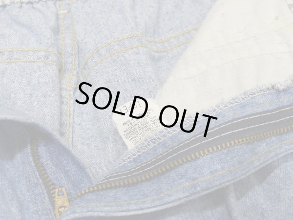 画像9: USA製 80s LEE ゴム ウエスト テーパード　ツータック デザイン デニム パンツ Gパン (9)