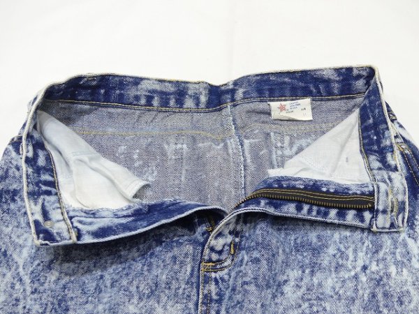 画像6: USA製 80s DUSTED DENIMS ケミカルウォッシュ タイト デニム スカート (6)