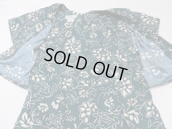 画像9: 〜90s Debra Martin ボタニカル バティック 花柄 ボレロ風 オールインワン ジャンプスーツ  (9)