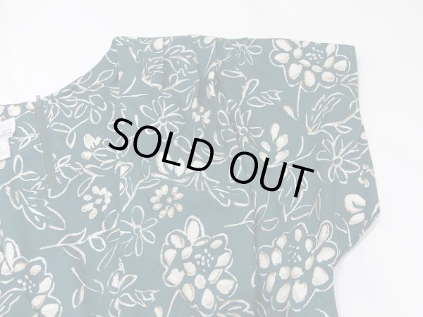 画像7: 〜90s Debra Martin ボタニカル バティック 花柄 ボレロ風 オールインワン ジャンプスーツ  (7)