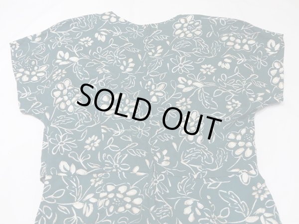 画像11: 〜90s Debra Martin ボタニカル バティック 花柄 ボレロ風 オールインワン ジャンプスーツ  (11)