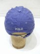 画像4: USA製 Polo Ralph Lauren ポロ ラルフローレン ワンポイント 刺繍 キャップ 青 (4)