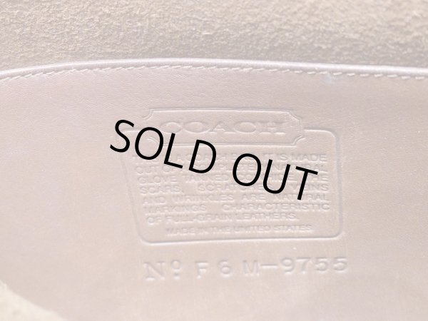 画像12: USA製 COACH オールドコーチ ショルダー バック  ポシェット ブラウン (12)