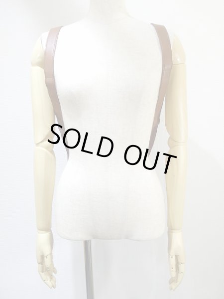 画像4: USA製 COACH オールドコーチ ブラウン レザー 巾着型 リュックサック (4)