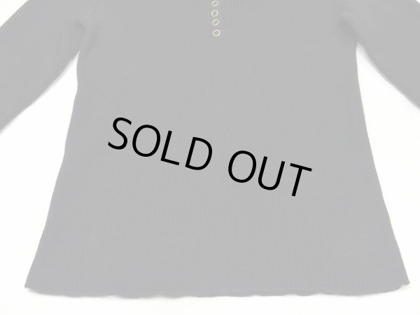 画像8: Ralph Lauren LAUREN カギ編み襟 コットン リブ編み カットソー (8)