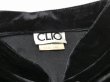 画像4: USA製 80〜90s CLIO ベロア チャイナ ボタン ジャケット風 プルオーバー トップス (4)