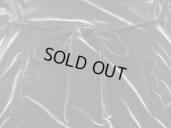 画像10: Mini 別珍 ベロア Aライン ひざ丈 ワンピース ドレス (10)