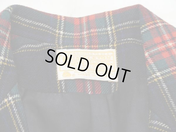 画像4: USA製 70s PENDLETON タータンチェック ウール テーラード ジャケット  (4)