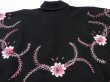 画像9: 50s ビンテージ お花 刺繍 オリエンタル ウール フリンジ  ポンチョ コート (9)