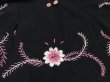 画像5: 50s ビンテージ お花 刺繍 オリエンタル ウール フリンジ  ポンチョ コート (5)