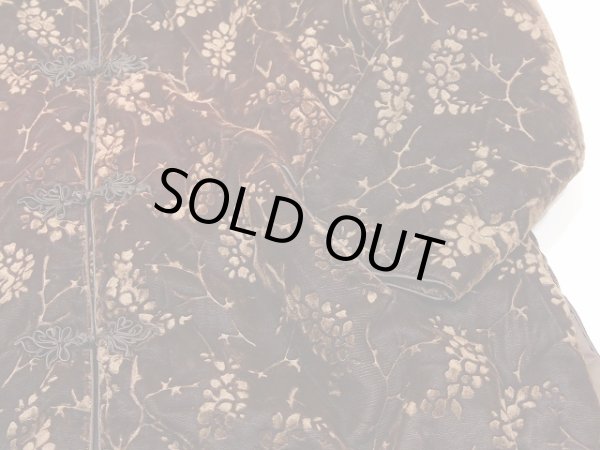 画像7: UNKNOWN ビンテージ ベロア 中綿 チャイナボタン  ジャケット (7)