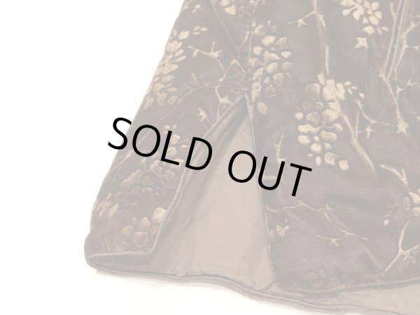 画像8: UNKNOWN ビンテージ ベロア 中綿 チャイナボタン  ジャケット (8)