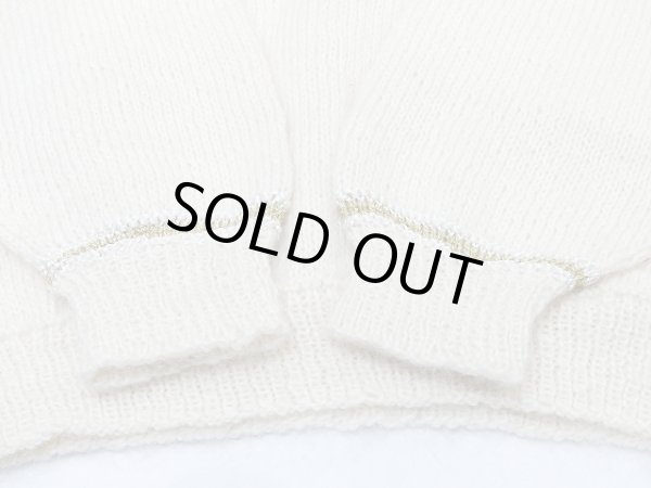 画像8: 80s UNKNOWN ビンテージ オフショルダー 金糸 ラメ モヘア セーター ニット (8)