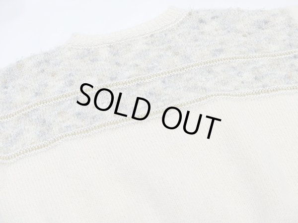 画像9: 80s UNKNOWN ビンテージ オフショルダー 金糸 ラメ モヘア セーター ニット (9)