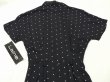 画像11: デットストック USA製 90s Laine フレンチスリーブ ドット ロング ワンピース ドレス (11)