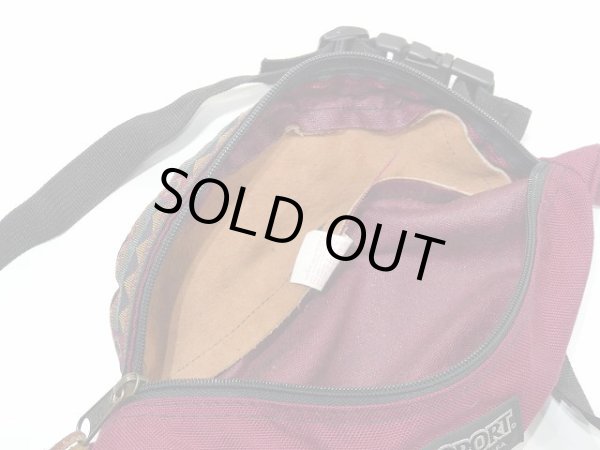 画像4: USA製 90s JANSPORT ナイロン×レザー ウエスト バッグ (4)