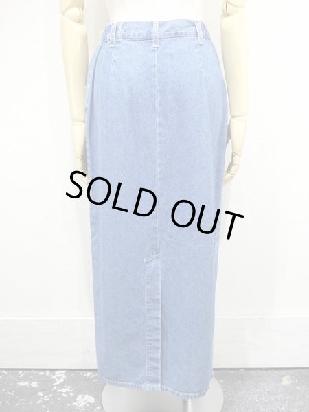 画像3: USA製 90s DENIM ＆ CO デニム タイト ロング  スカート (3)