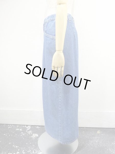 画像2: USA製 90s DENIM ＆ CO デニム タイト ロング  スカート (2)