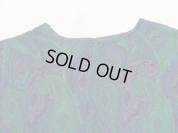 画像5: 80s Worthington ペーズリー 後ろ開き ビンテージ ワンピース ドレス  (5)