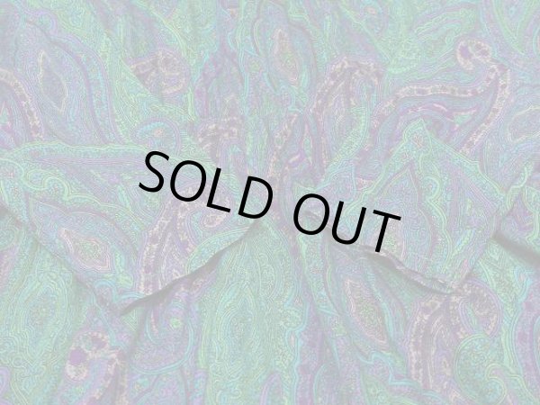 画像9: 80s Worthington ペーズリー 後ろ開き ビンテージ ワンピース ドレス  (9)