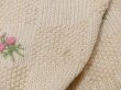 画像10: イギリス製 60s Hand Knitted ビンテージ お花 刺繍 くるみボタン ニット カーディガン  (10)