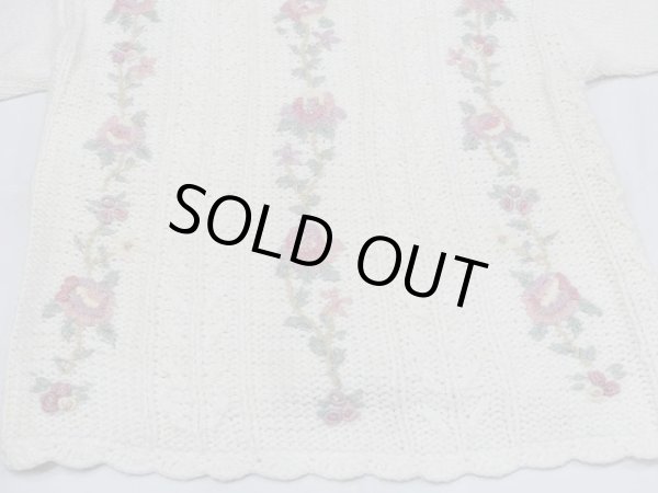 画像7: 〜90s Colleen's Collectables お花刺繍 ハンドメイド ニット セーター (7)