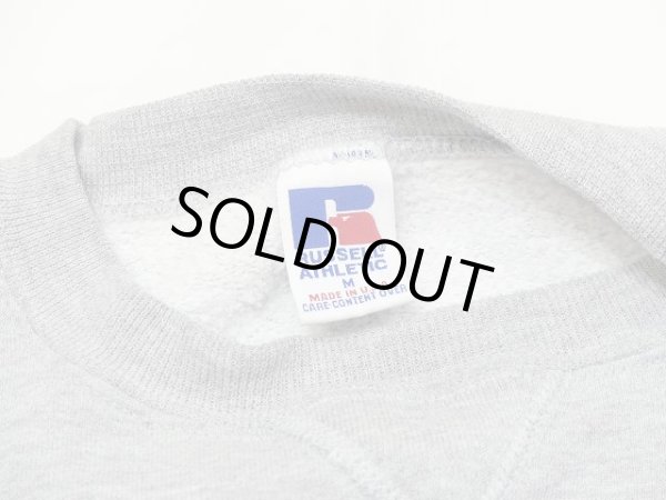 画像4: USA製 90s RUSSELL ATHLETIC ラッセル グレー 無地 スウェット  (4)