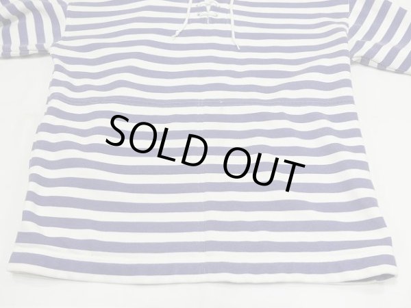 画像5: 〜90s UNKNOWN レースアップ ボーダー ロング スウェット (5)