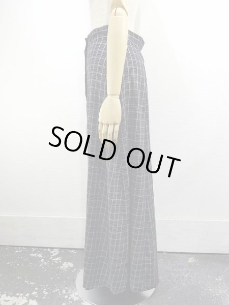 画像2: 90s M collection 前開き チェック ロング マキシ丈 スカート MADE IN CANADA (2)