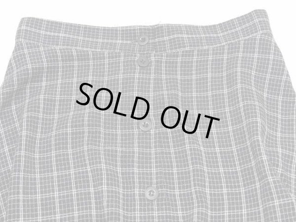 画像5: 90s M collection 前開き チェック ロング マキシ丈 スカート MADE IN CANADA (5)