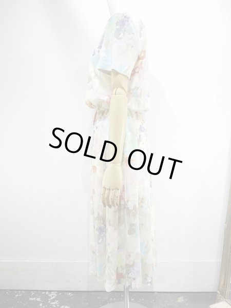 画像3: USA製 80~90s Willow Ridge 水彩画風 プリント 半袖 カットソー ワンピース (3)