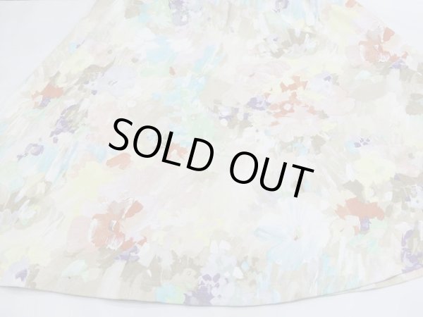 画像10: USA製 80~90s Willow Ridge 水彩画風 プリント 半袖 カットソー ワンピース (10)