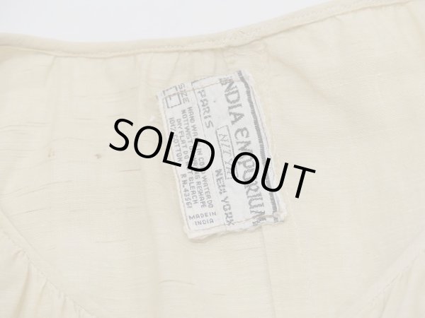 画像4: 70s ビンテージ INDIA EMPORIUM インド綿 スモック チュニック ブラウス (4)