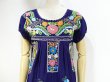 画像2: 70s ビンテージ 花柄 刺繍 メキシカン ワンピース ドレス (2)