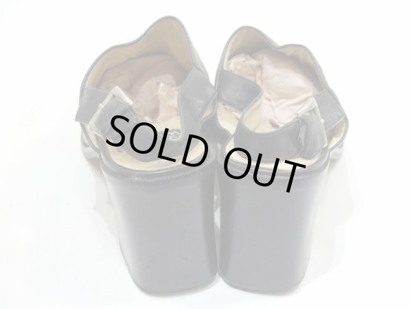 画像12: NINE WEST バックストラップ 太ヒール サボ風 レザー サンダル シューズ (12)