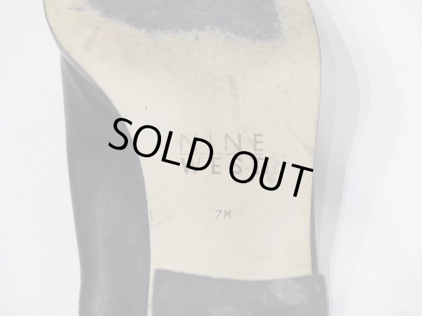 画像8: NINE WEST バックストラップ 太ヒール サボ風 レザー サンダル シューズ (8)