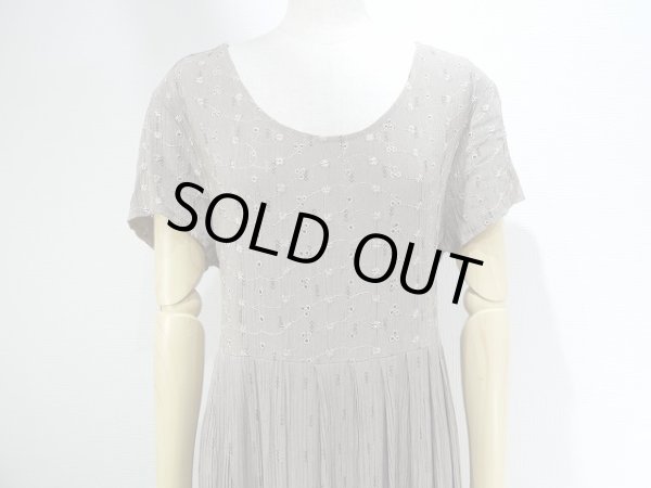 画像2: USA製 80~90s XTRMZ  刺繍 エンブロイダリー ロング マキシ ワンピース ドレス (2)