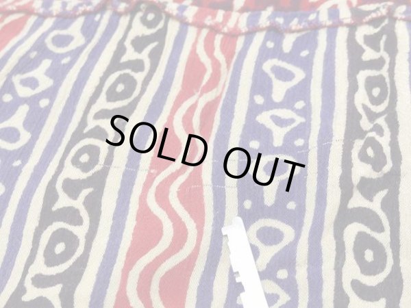 画像12: WORLD MARKET エスニック バティック 柄 ノースリーブ レーヨン ワンピース ドレス (12)