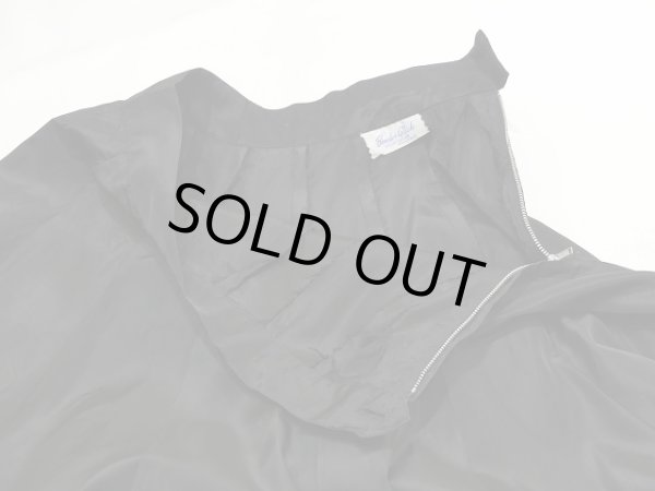 画像7: 〜 50s ビンテージ Bender Glik ブラック レーヨン サーキュラー スカート DEAD STOCK (7)