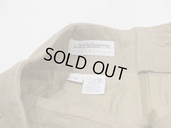 画像5: 80s USA製 Lizclaiborne リネン ヨーク タイト スカート (5)