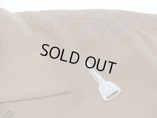 画像6: 90s AnnTaylor ブラウン オープンカラー シルク シャツ ブラウス (6)