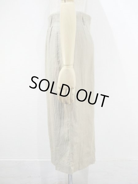 画像2: 80s USA製 Lizclaiborne リネン ヨーク タイト スカート (2)