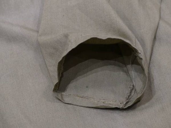 画像7: 60s ビンテージ UNKNOWN オーバーダイ 後染め スリーピング シャツ ロング シャツ (7)