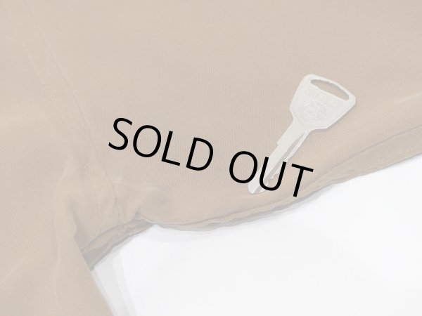 画像8: 90s AnnTaylor ブラウン オープンカラー シルク シャツ ブラウス (8)